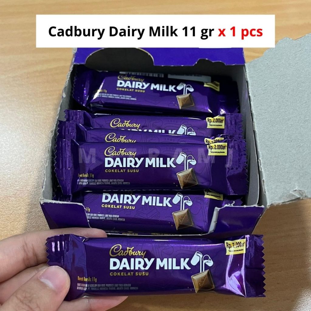[PCS] Cadbury Dairy Milk Chocolate (11 gr) ED SEPT 2026 | Cokelat Susu | Cadbury Dairy Milk Mini