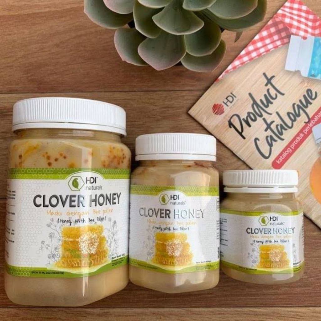 HDI Clover Honey 1kg 1000gr 500gr 0.5kg 250gr 0.25kg madu alami madu murni madu keluarga