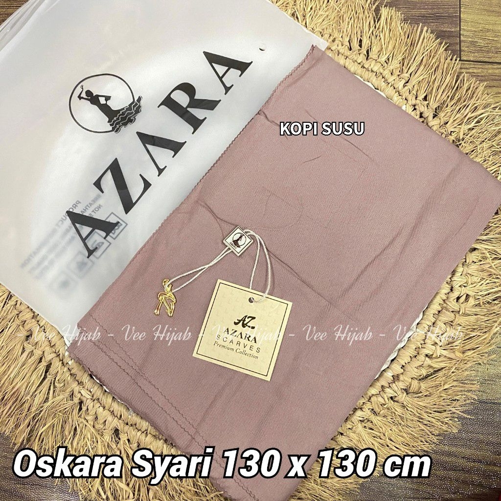 [ 130 x 130 cm ] OSKARA SYARI LASER - Jilbab Syari Jumbo Voal Miracle AZARA OSKARA