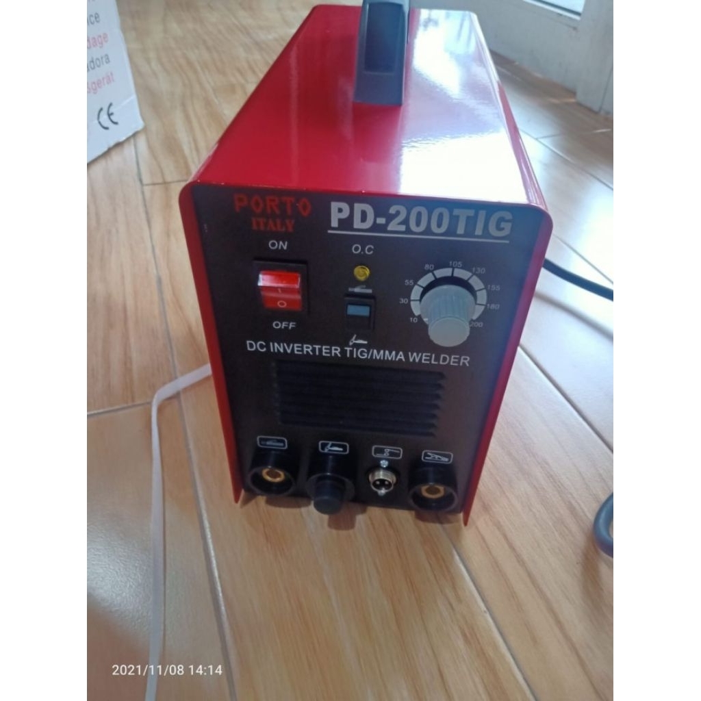 Porto PD 200 PD 200 TIG Mesin Las MMA TIG Gas Argon Stainless Steel Trafo Inverter Las 200A Porto PD