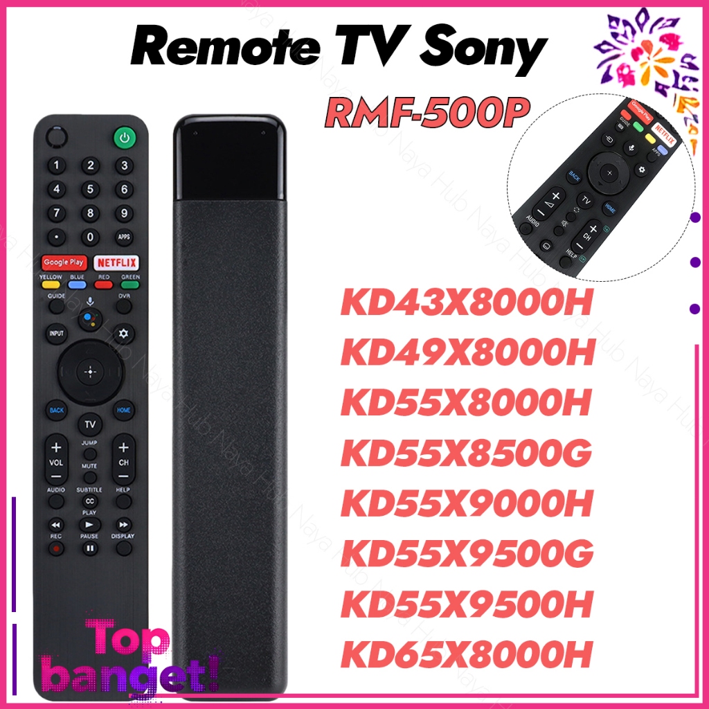 Voice Remote Remot RMF-TX500P TV SONY Smart Android Original Pabrik Suara Remot Sony RMF-TX520P RMF-