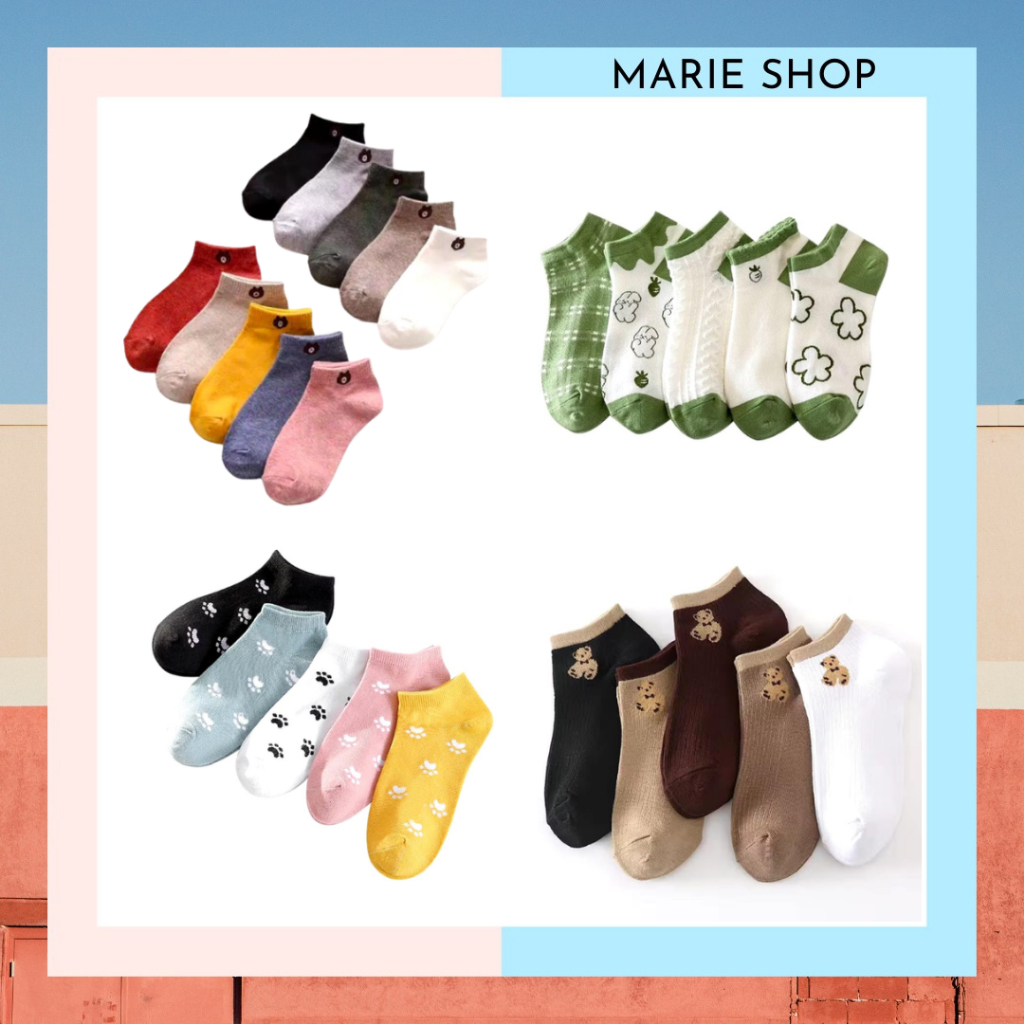 KAOS KAKI WANITA KOREA STYLE - KAOS KAKI DEWASA CUTE - KAOS KAKI MURAH