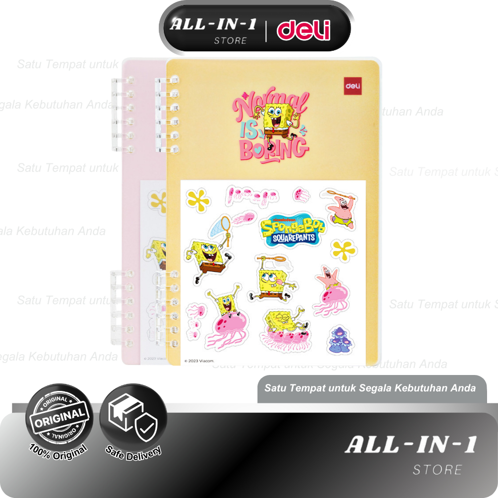 Deli Loose-Leaf Notebook A5 EN210 – Buku Catatan A5 50 Lembar Refill Loose Leaf untuk Binder Ring