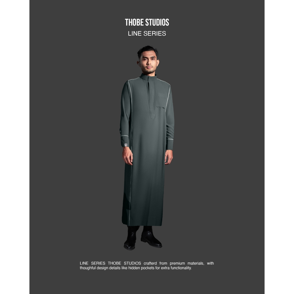 [LINE SERIES] Thobe Studios Thoub x Bysofni (Jubah / Gamis Pria Premium Slimfit) - UV Protection.