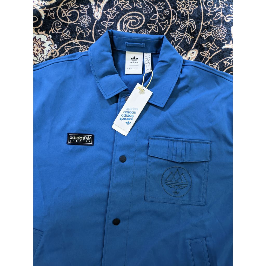 Overshirt ADIDAS WINGROVE SPZL JACKET BLUE SIZE MEDIUM RARE SPEZIAL