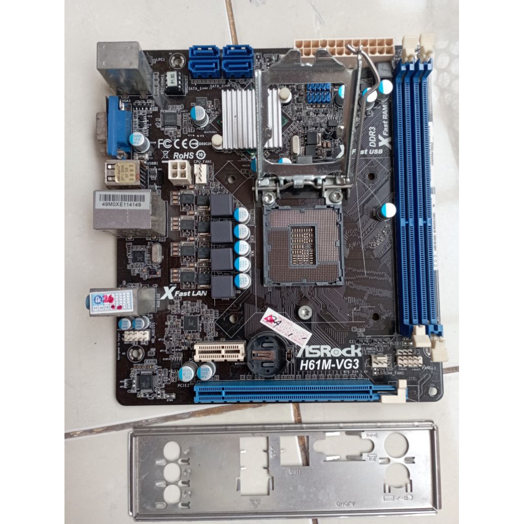 motherboard rusak dan eror merk asrock & vnmrx h61