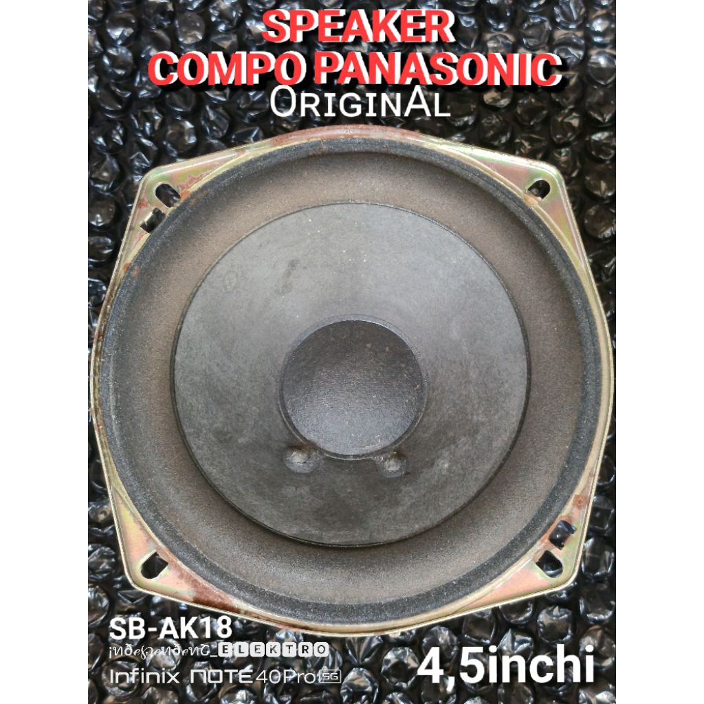 Speaker COMPO Panasonic    Speaker big compo Panasonic SB-AK18    Speaker Compo Panasonic 4,5inchi  