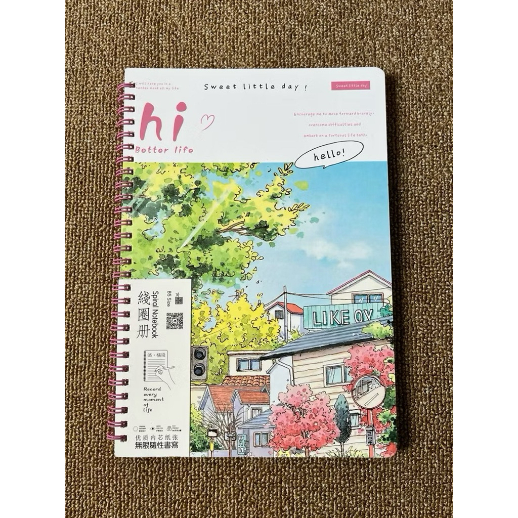 Notebook estetik ukuran B5 - Buku catatan kertas tebal NEW