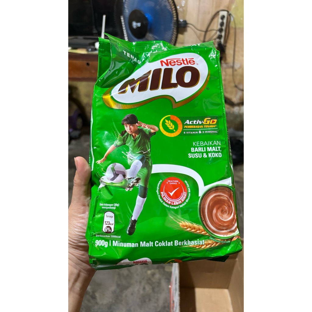 milo bubuk 900gram milo coklat