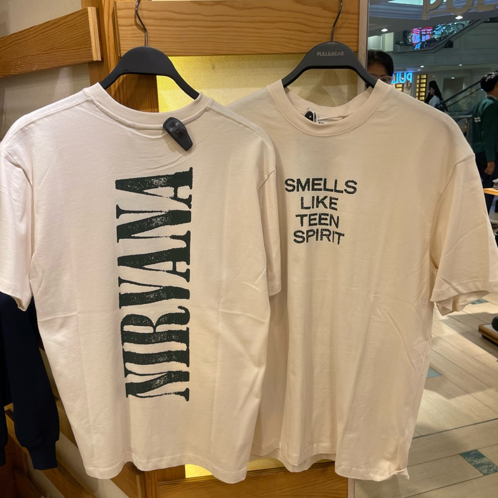 Kaus T-shirt NIRVANA PULL&BEAR MEN Jastip (jasa titip)