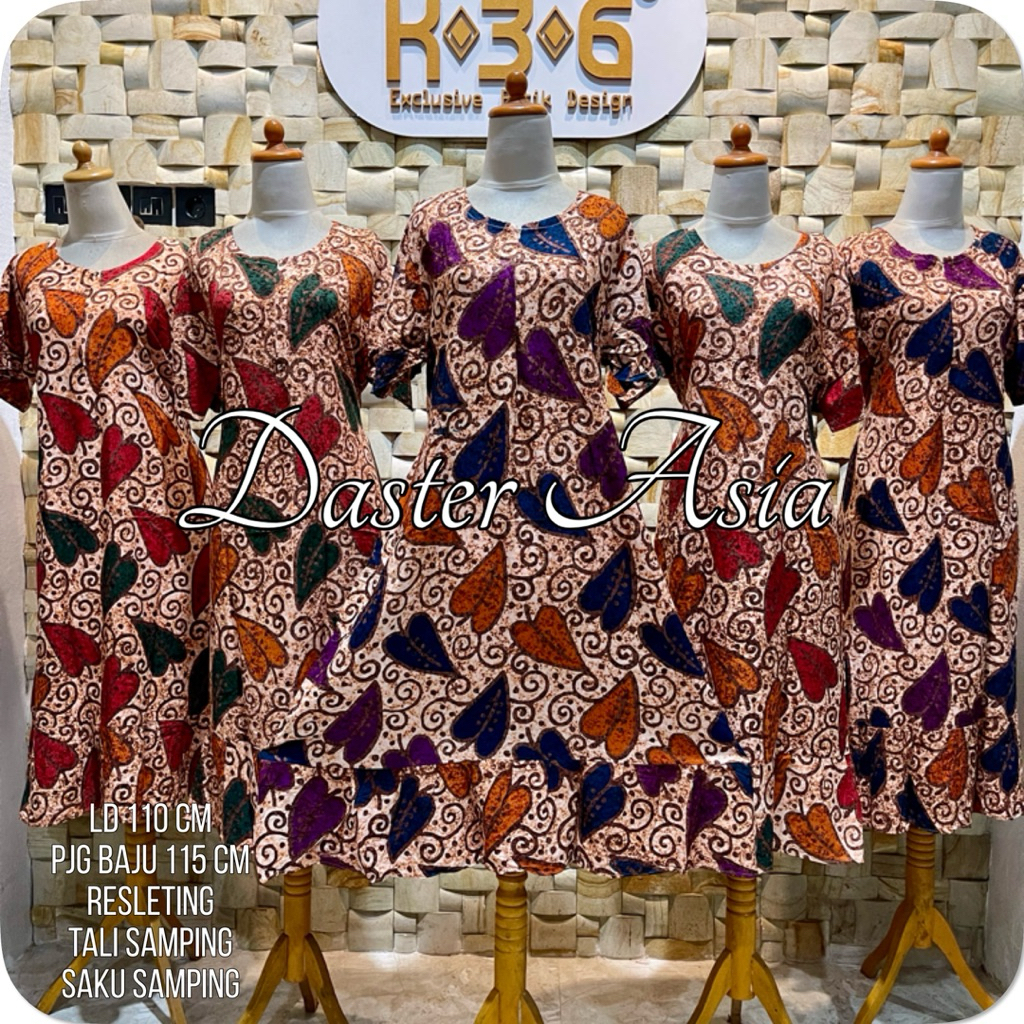 DASTER BATIK CAP LD 110 – Asli Pekalongan Busui Friendly | Baju Tidur Premium – BATIK K36