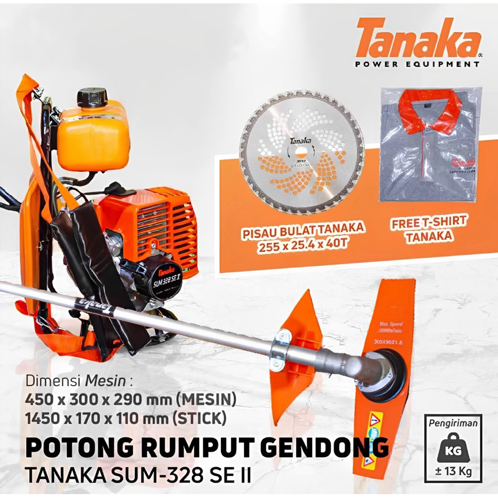 Mesin Potong Rumput Tanaka SUM 328 SE II Original .Mesin Potong Rumput Tanaka SUM-328 SE II Komplit 