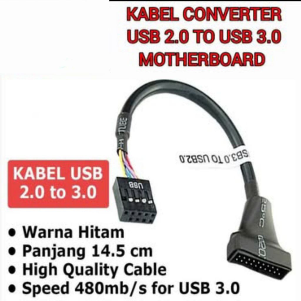 KABEL KONVERTER USB 2.0 MOTHERBOARD TO USB 3.0 CASE PC