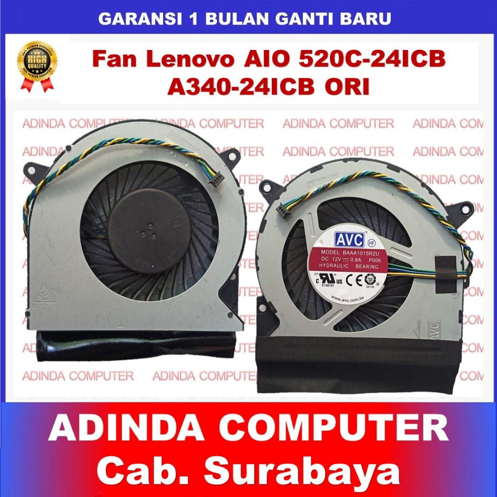 Fan Lenovo AIO-520C A340 A340-24ICB A340-24ICK A340-22ICK 520C-24ICB