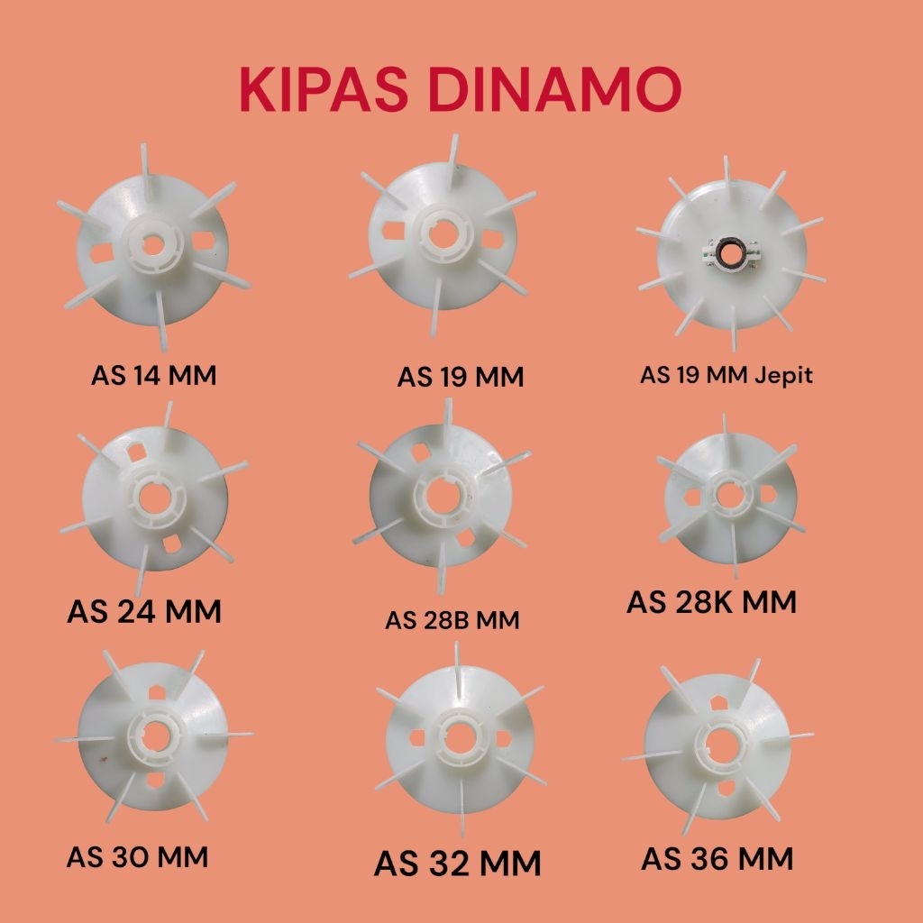 Kipas dinamo Kipas Pendingin Electro Motor External Fan Kipas Dinamo