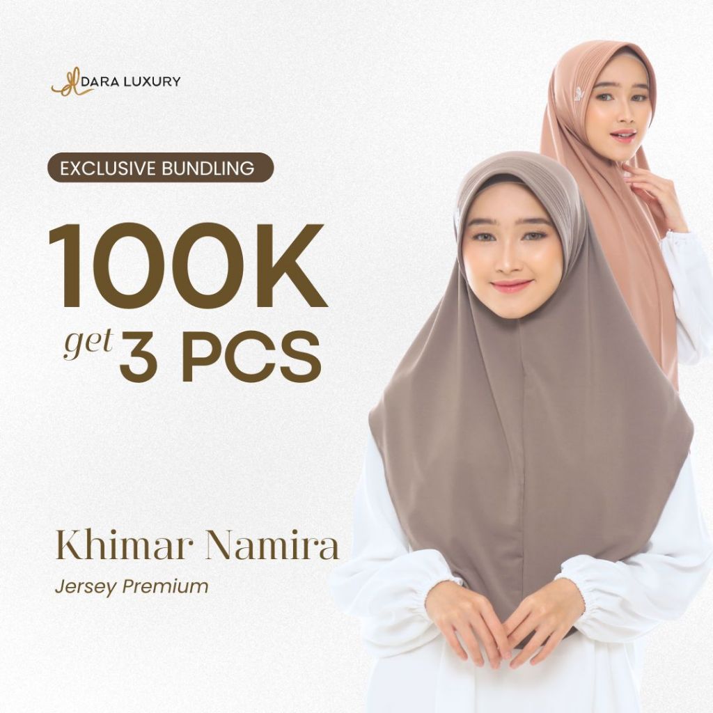 Dara Luxury | Namira | Hijab Instan Jersey Khimar Jersey Premium Hijab Menutup Dada