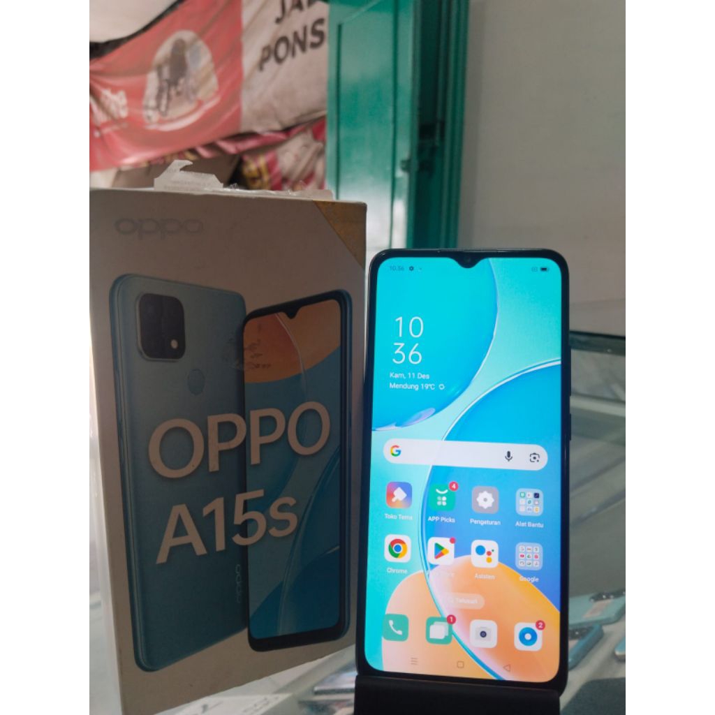 HP SECOND MURAH BERGARANSI OPPO A15S RAM 4/64 KOTAK