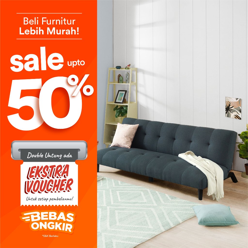 IFURNHOLIC Varyag Sofa Bed Minimalis Ruang Tamu | Sofa Lipat 3 Dudukan