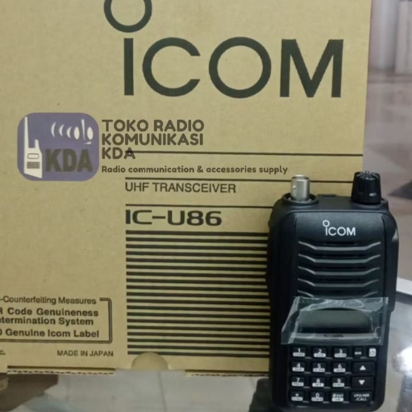 HT ICOM IC-U86 UHF 350-390 MHz | ICOM IC U86 | ICOM U86 | 7 WATT | HT ICOM ORIGINAL | IP54 | HT ICOM