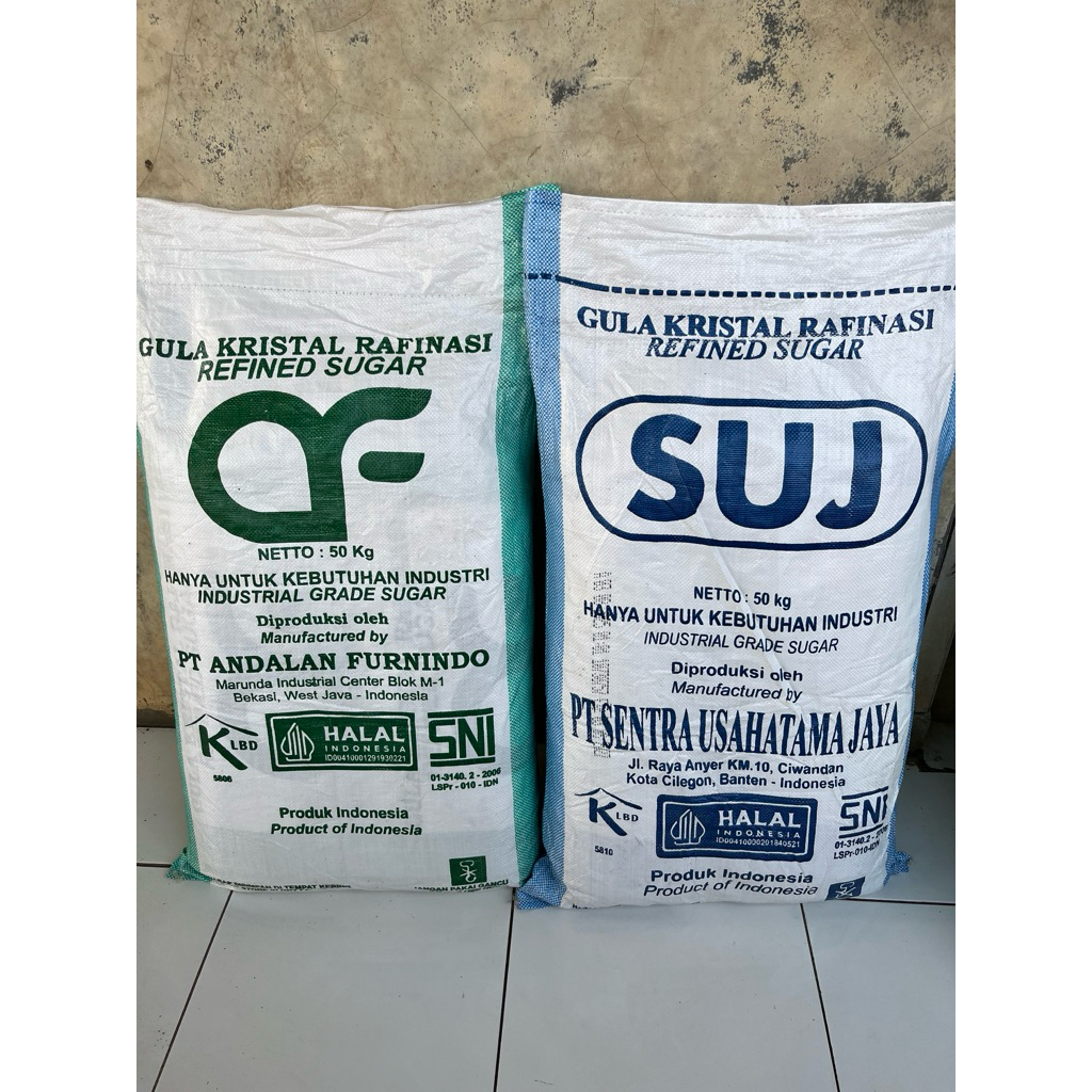 KARUNG GULA BEKAS UK 50kg BERSIH ISI25pcs