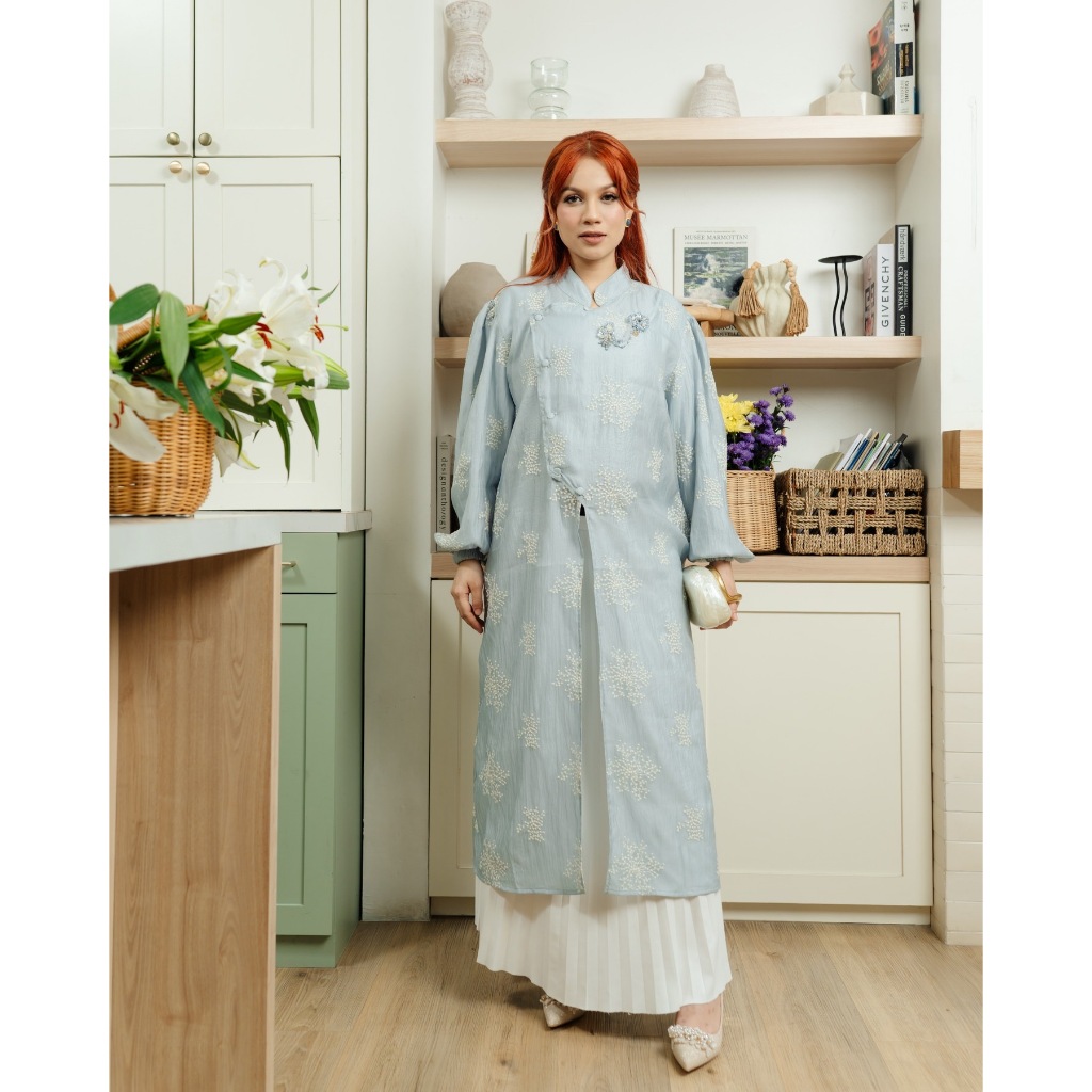 Haidee & Orlin - Marie Raya Tunic Lily Pattern (All Size)