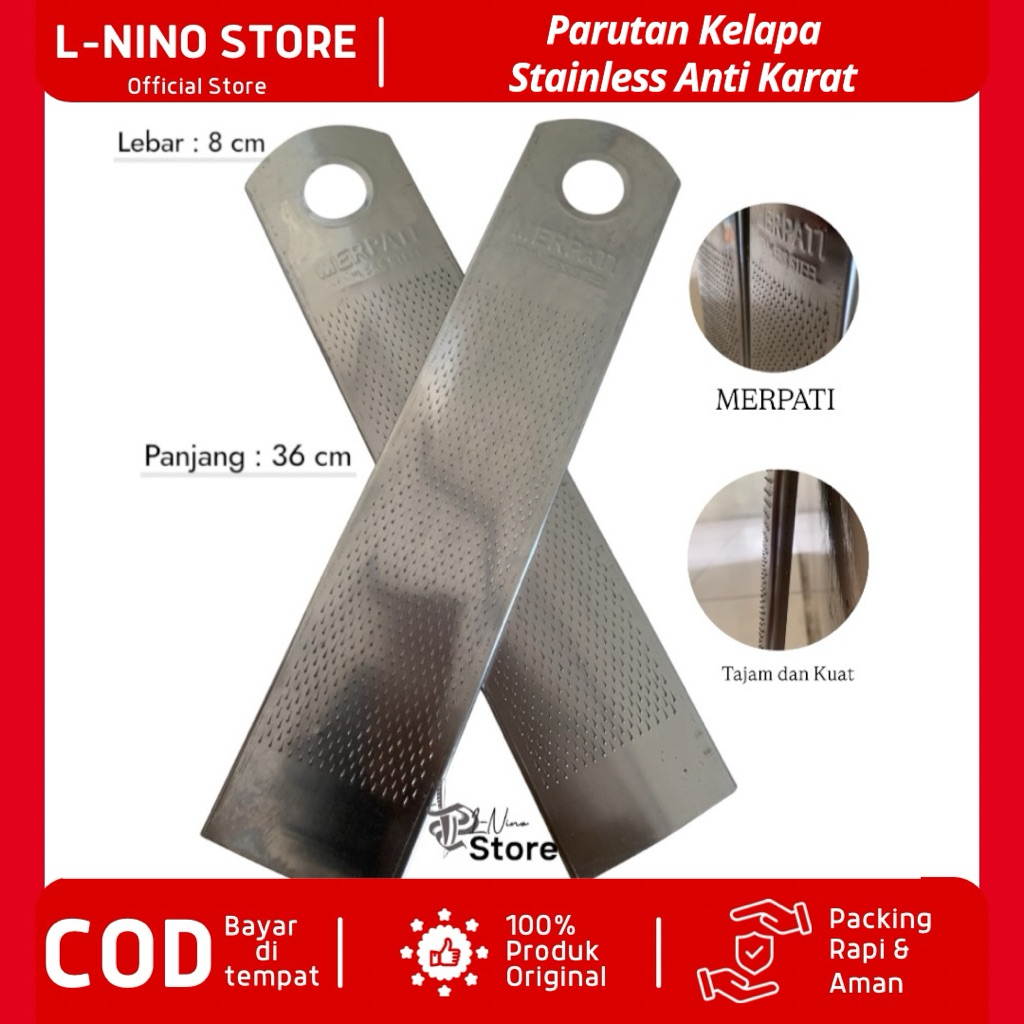 Parutan Kelapa Stainless Steel Anti karat/Parut Stainless Tebal