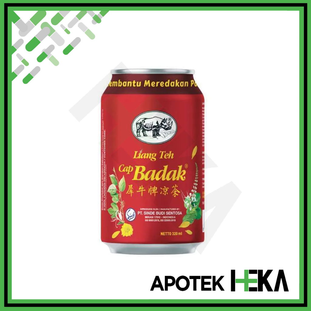 Liang Teh Cap Badak Kaleng 320 ml - Meredakan Panas Dalam