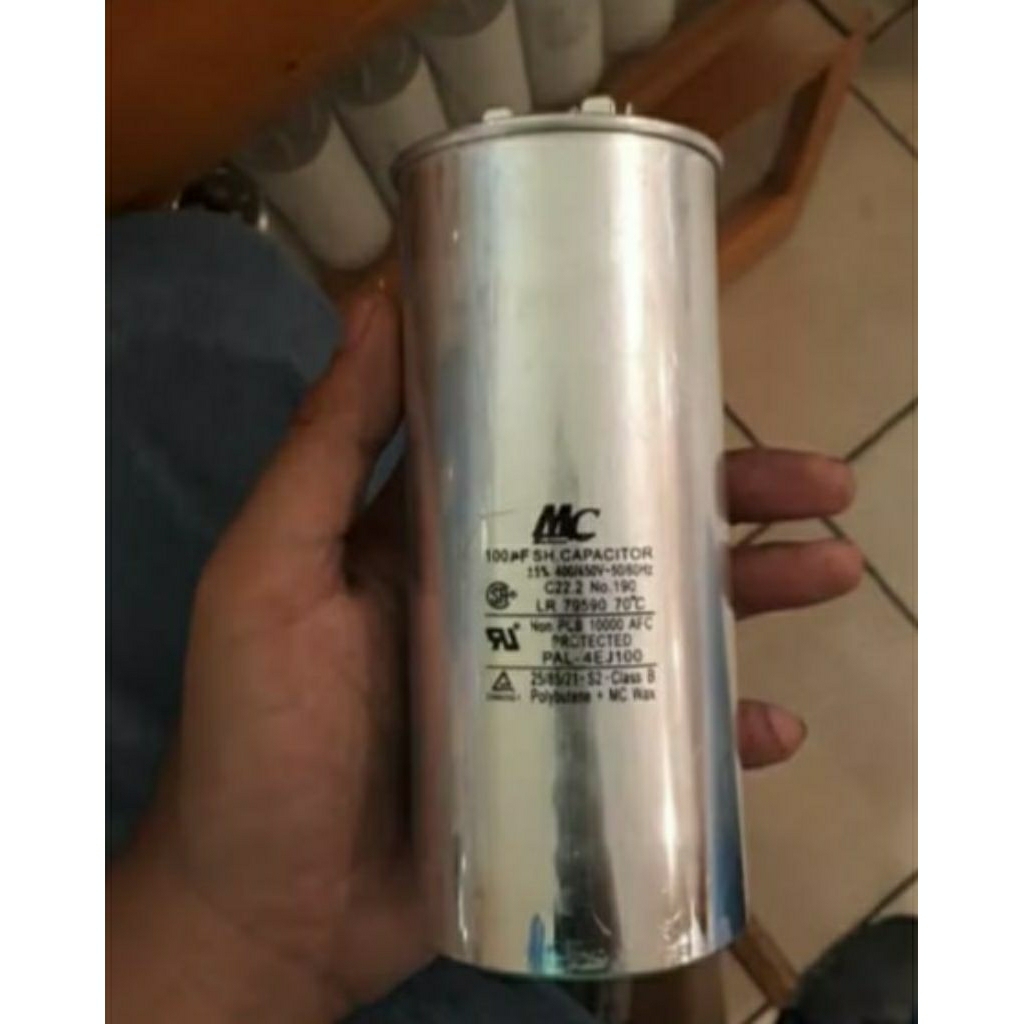 KAPASITOR RUNNING MC 80-100UF 450VAC / CAPASITOR MC