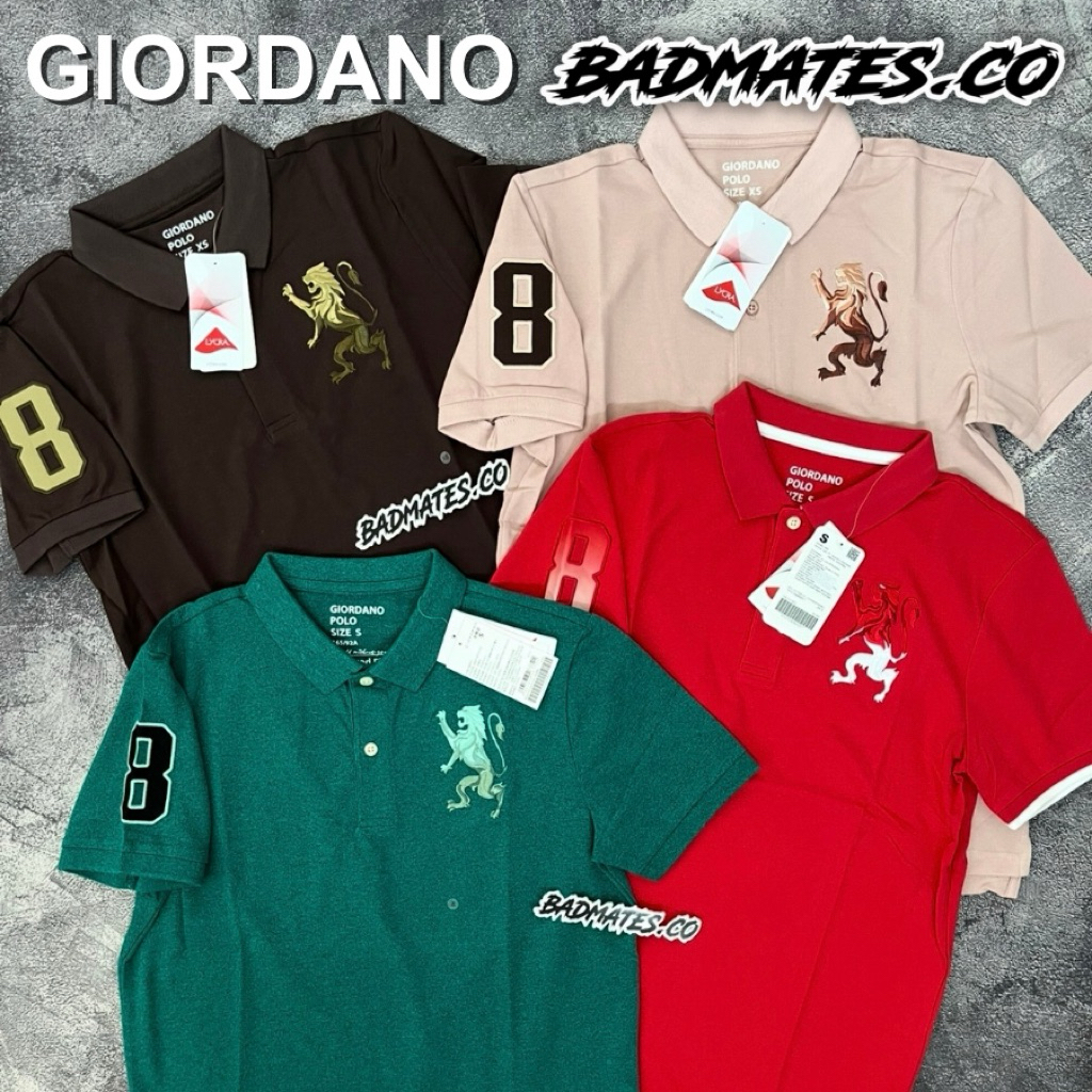 Giordano Polo Shirt (Men) 3D Lion / Polo Giordano Original