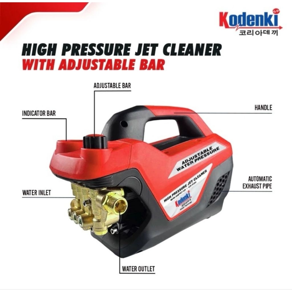 Semprotan Pembersih Cuci Kendaraan / AC KODENKI Jet cleaner 600 watt KDK-8120V