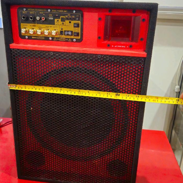 SPEAKER AKTIF SINGLE BLUETOOTH 12 INCHI UKURAN BOX 38x30x56CM SUARA MANTAP Bass Wireless Equalizer