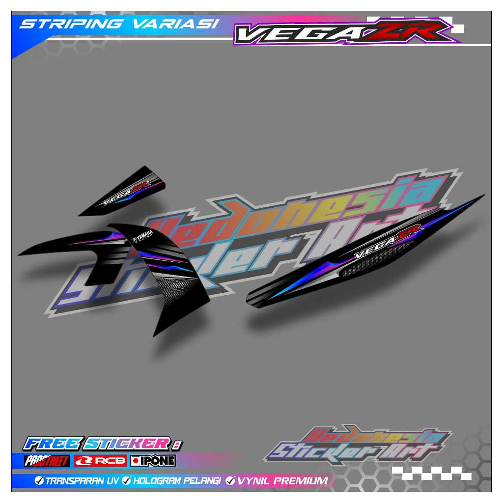 STRIPING VARIASI YAMAHA VEGA ZR / STICKER LIST VARIASI MOTOR YAMAHA VEGA ZR
