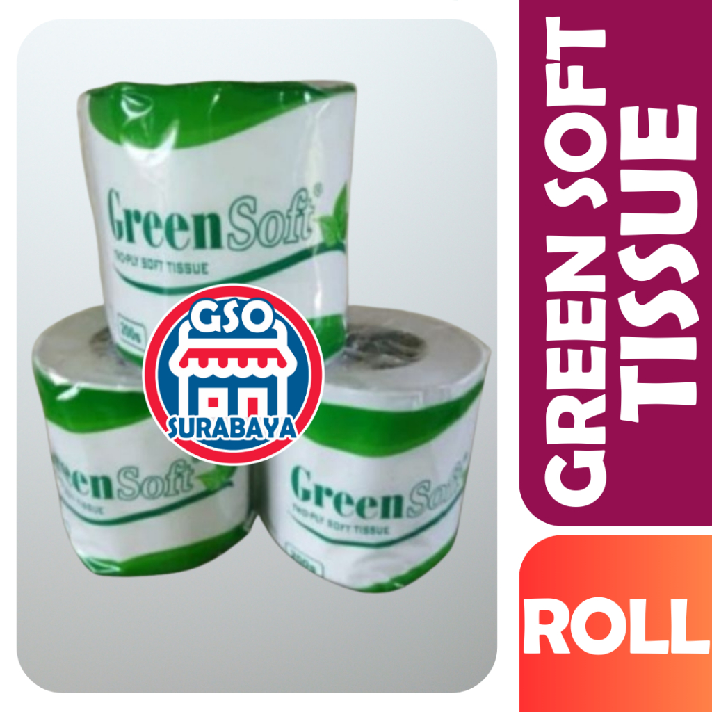 GreenSoft Tissue Gulung 200 Ply 1 Roll Toilet Tisu