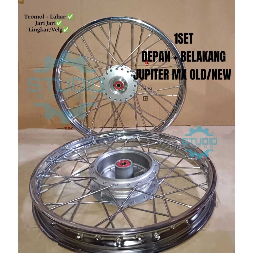 S2 VELG / PELEK DEPAN BELAKANG JARI JARI MOTOR JUPITER MX OLD / JUPITER MX NEW 135 / VEGA ZR / JUPIT