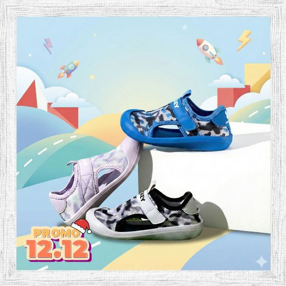 ZEPATOO YN-1586898 - Sepatu Sandal Gunung Lucu Anak Cowok Cewek Lentur Ringan Anti Slip Keren