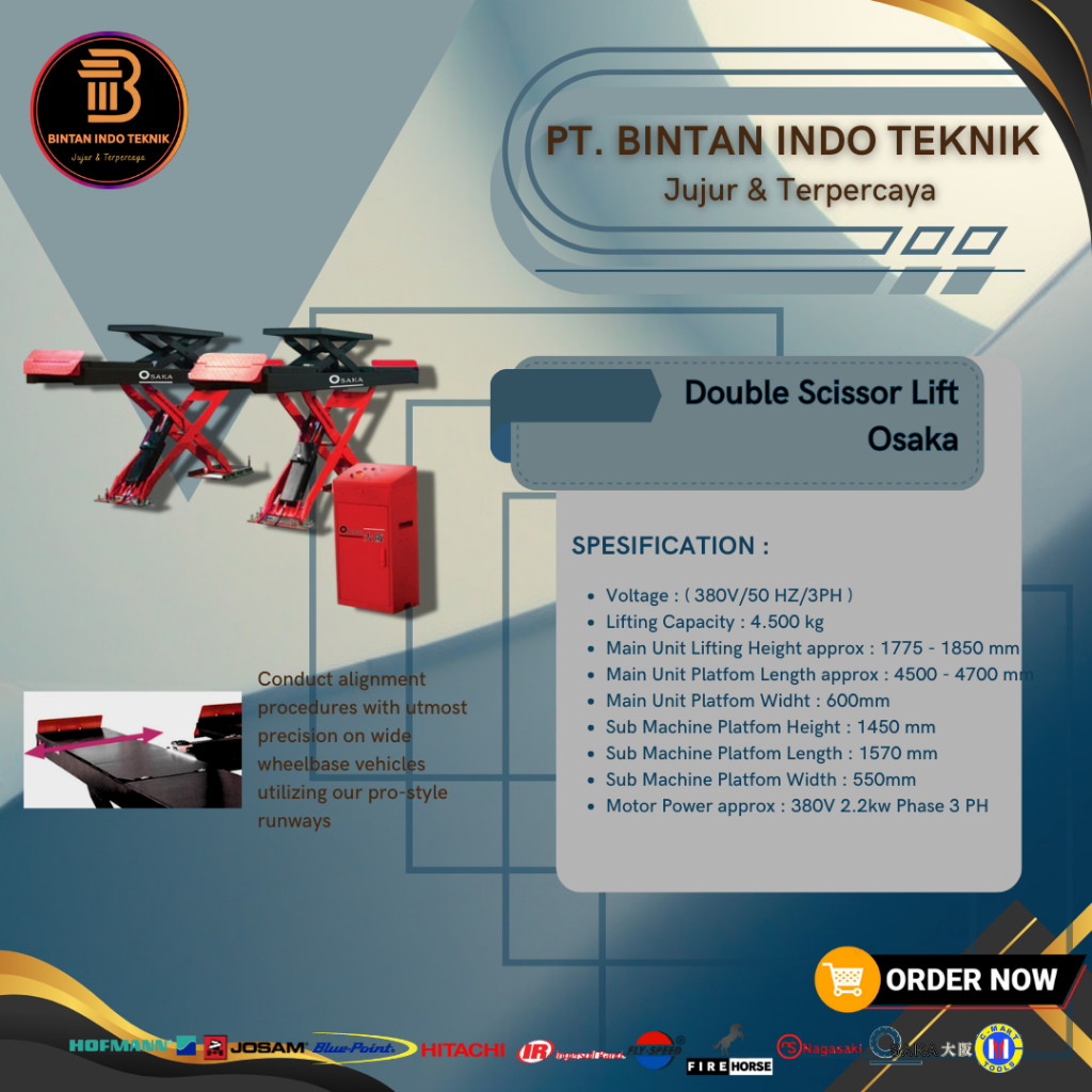 DOUBLE SCISSOR LIFT // SCISSOR DOUBLE OSAKA