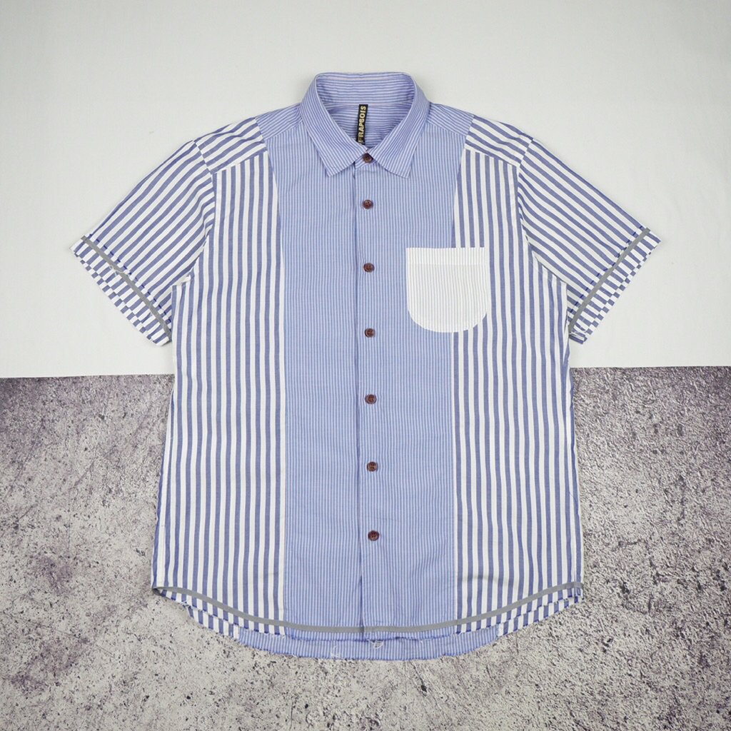 Frapbois by Issey Miyake Striped Shirt