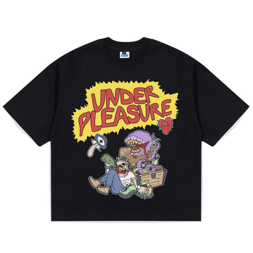 T-Shirt | Oversize | Under pleasure | Black | Brainsgland