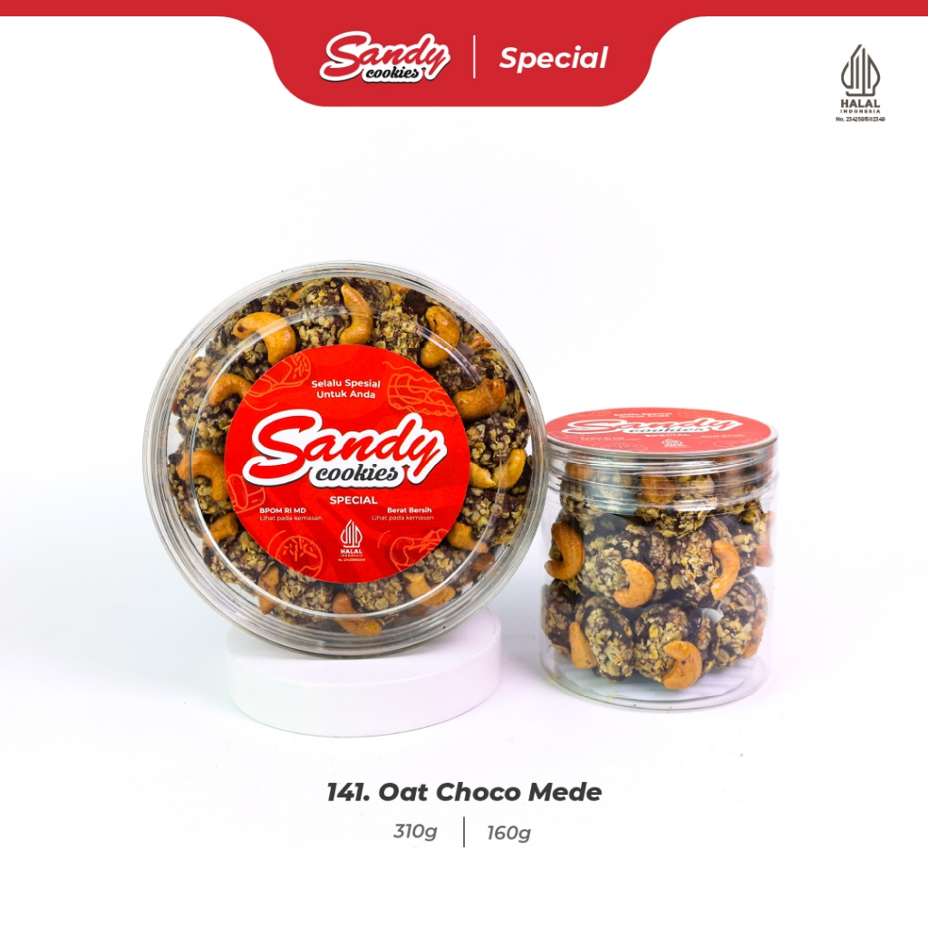 141. Oat Choco Mede - Kue Kering Sandy Cookies Special