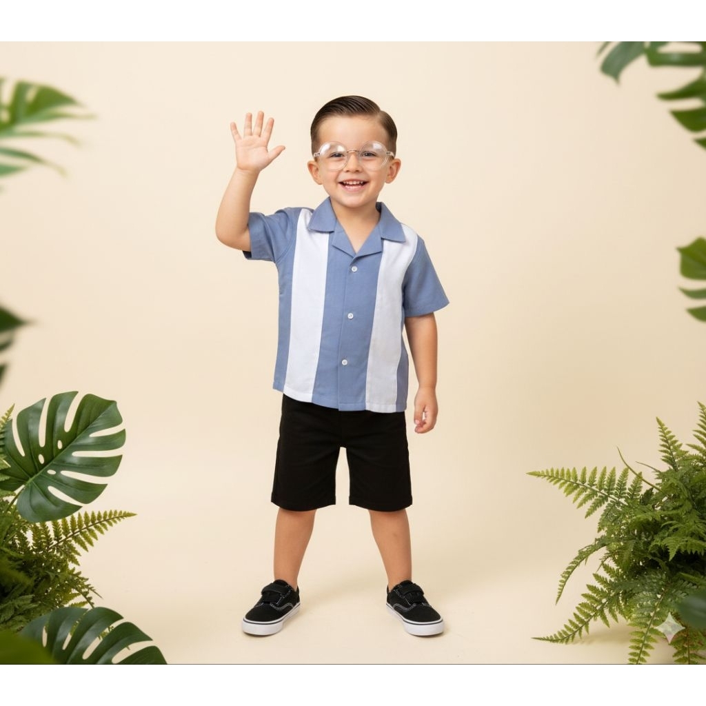 Kemeja Rayon Bowling Anak Laki Laki Cowok Cewek Umur 0 2 4 6 8 Tahun