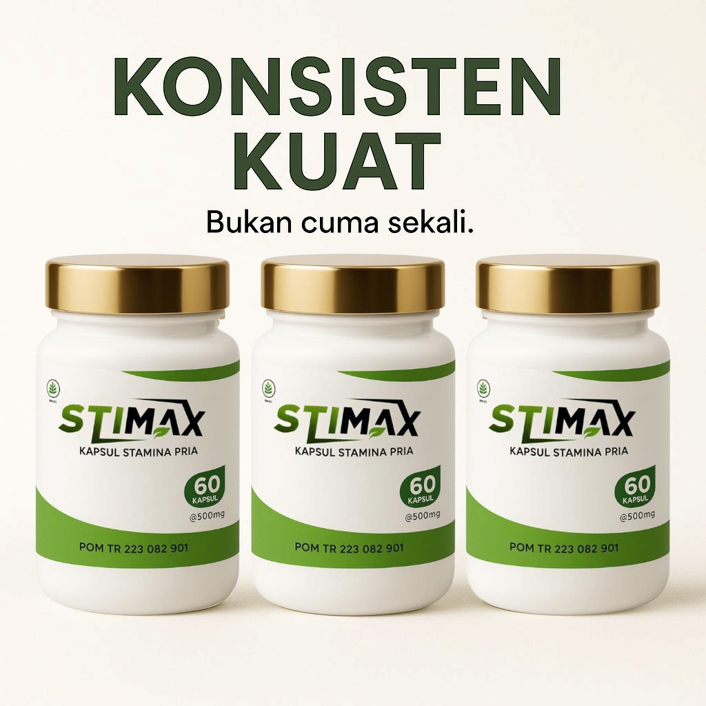 PAKET 10 BOTOL STIMAX Kapsul Suplemen Pria Tahan Kuat Lama Berhubungan Bukan Oles Membantu Memelihar
