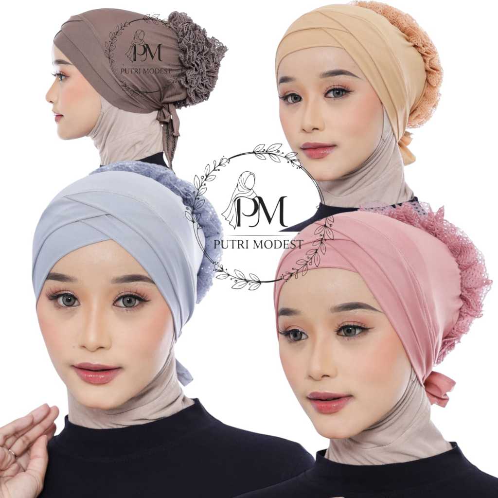 Ciput Inner Hijab Turky Silang Doble Premium/ Ciput Turky Doble Silang/Inner Silang Turky/ Ciput Dal