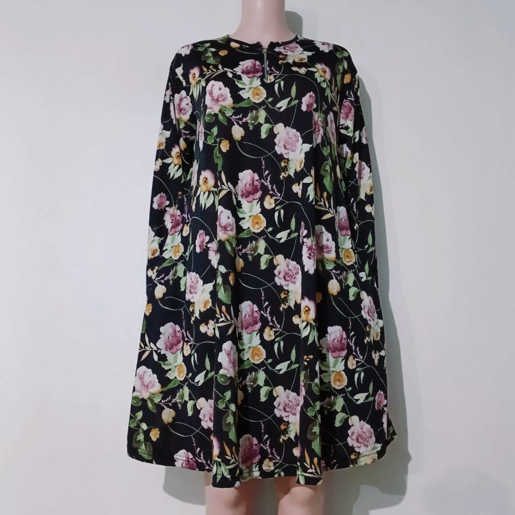 Daster/tunik busui super jumbo bahan jersey korea