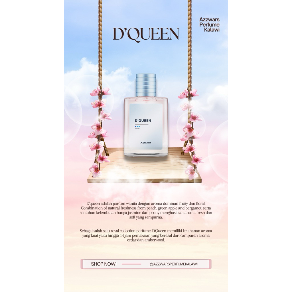 AZZWARS PARFUM - D'QUEEN  BY AZWARY - AZWA PERFUME
