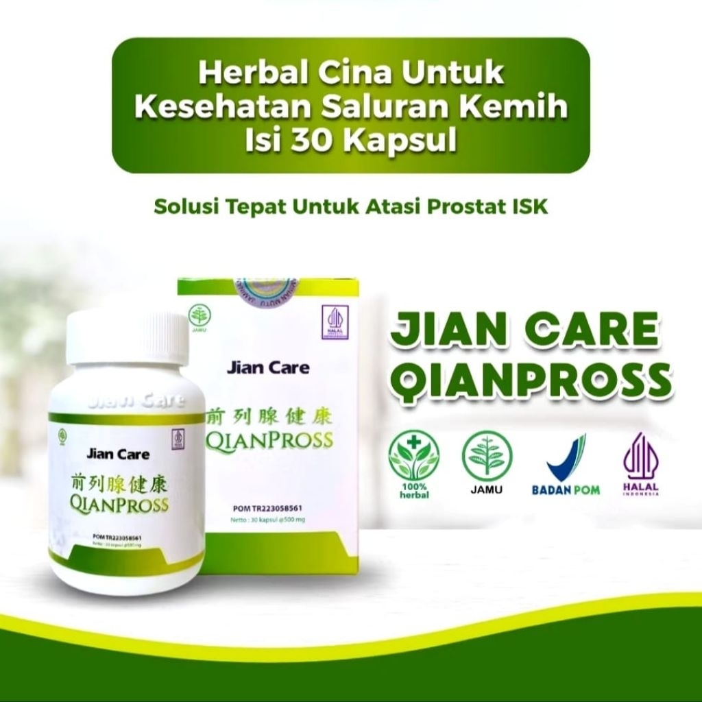 Jian Care Qianpross Obat Herbal Membantu Menyembuhkan Kangker Prostat Original