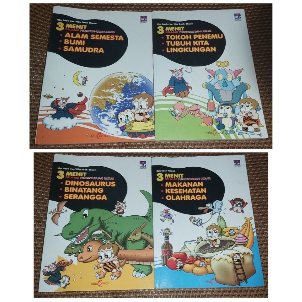 PRELOVED - PAKET EDUCOMICS 3 MENIT BELAJAR PENGETAHUAN UMUM