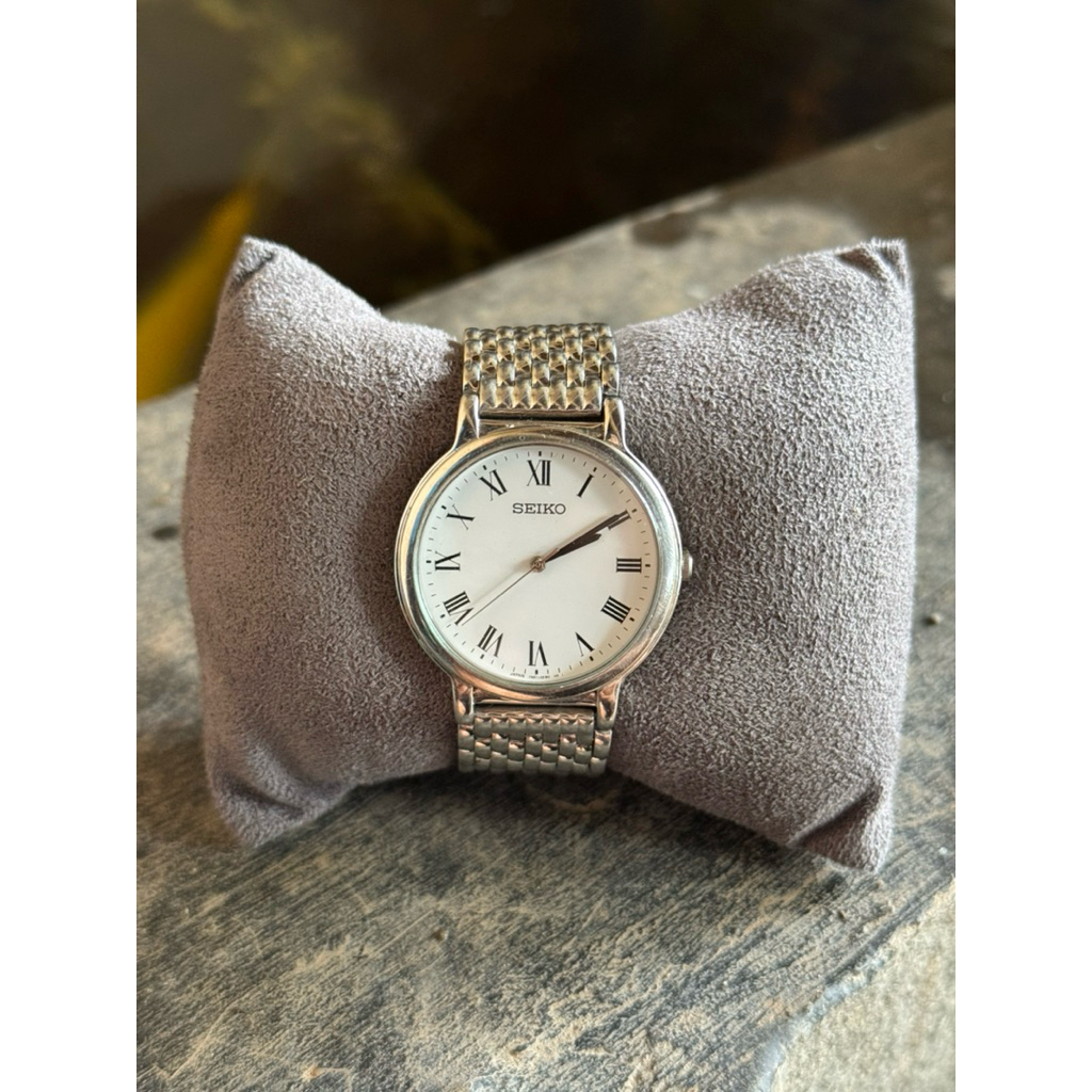 Seiko 7N01 White Dial Jam Tangan Bekas Original