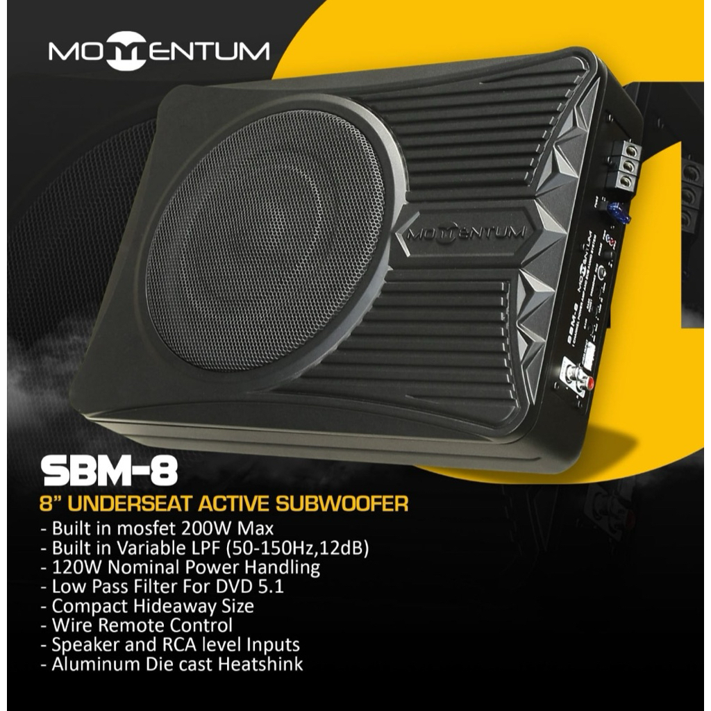 SUBWOOFER KOLONG MOMENTUM SBM-8 SUB KOLONG MOMENTUM 8 INCH ORIGINAL SUBWOOFER KOLONG AKTIV MOMENTUM 