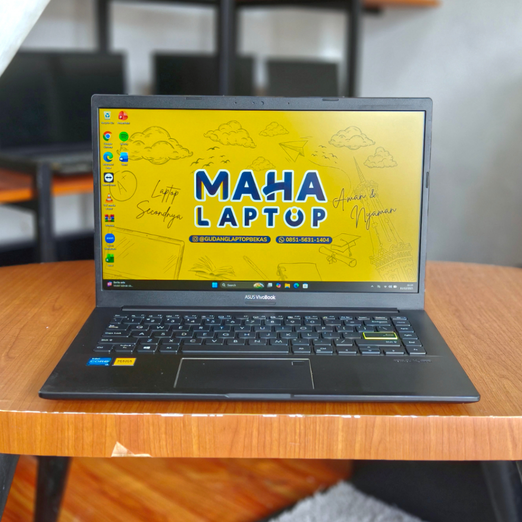 Asus Vivobook 14 K413EA | Intel Core i3-1115G4 | RAM 8GB DDR4 SSD NVMe 512GB | Layar 14" Full HD 108