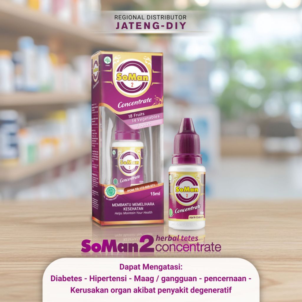 Soman 2 Concentrate - Herbal Tetes dengan 39 Bahan Alami - 100% ORIGINAL